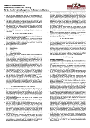 Verkaufsbestimmungen